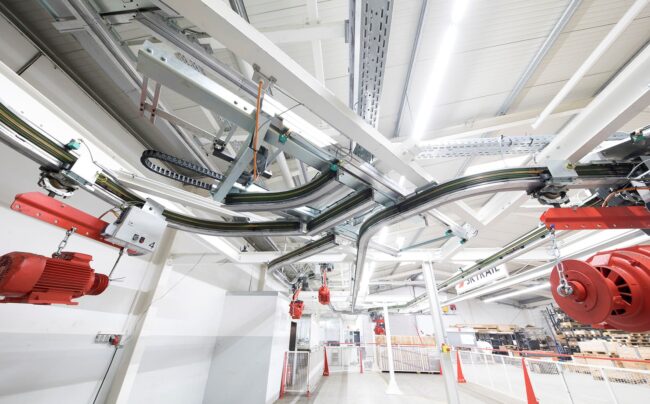 Maximale Leistung, minimaler Energieverbrauch: Die neu entwickelte Skyrail-EHB von SEH Engineering ist für kleinere und mittlere Unternehmen ausgelegt